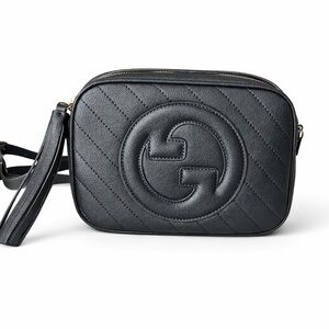 Black Leather Crossbody Bag